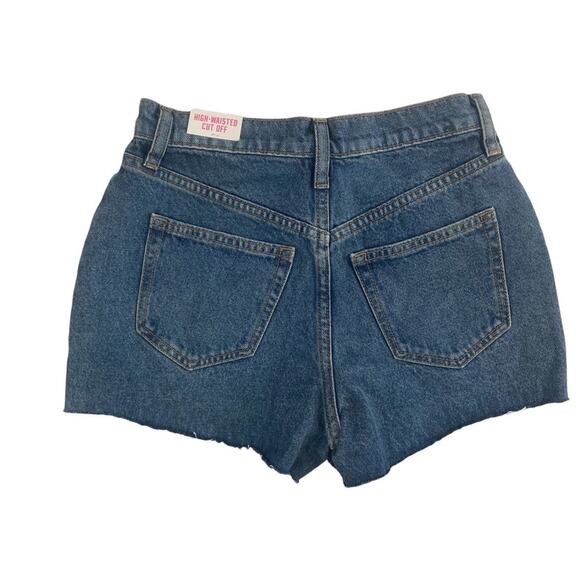 Pink Victoria Secret High Waisted Denim Shorts Size 25 - Picture 3 of 8